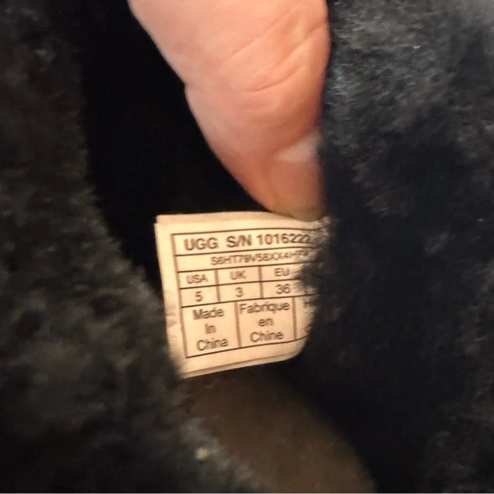 UGG Black Mini Short Suede Boots